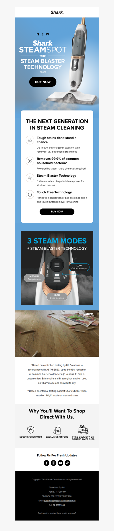 Introducing Shark SteamSpot