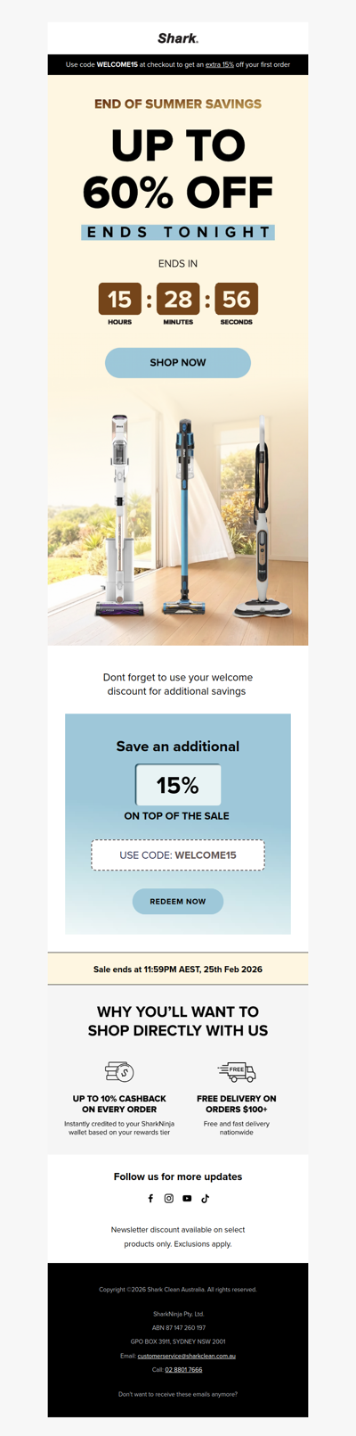 ⚠️ Final hours: Up to 60% off ends at midnight.