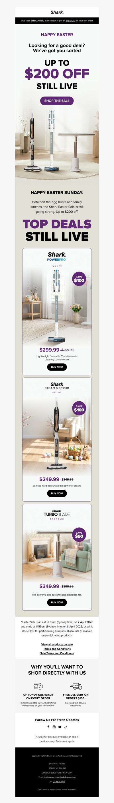 Happy Easter. Best deals still live 🐣