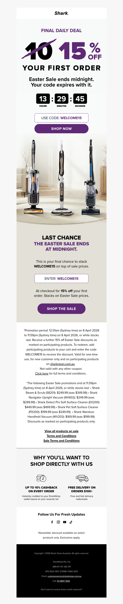 Your 15% off expires tonight 🔥