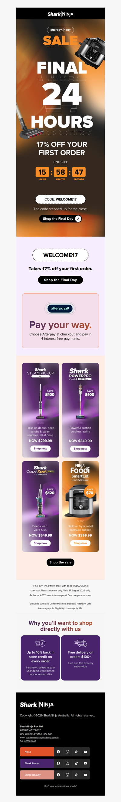 Last day. The codes just went up