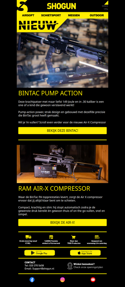 NIEUW BINNEN ➡️ PUMP ACTION PCP met 149 Joule!