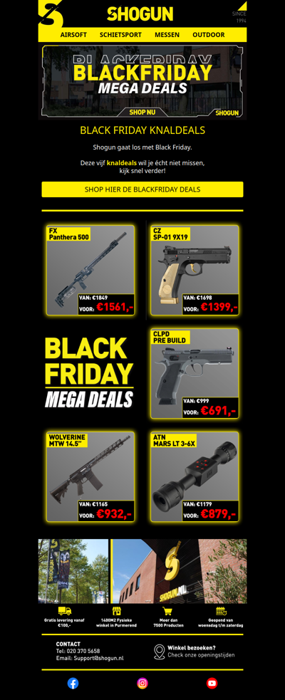 Shogun's Black Friday knaldeals 💥