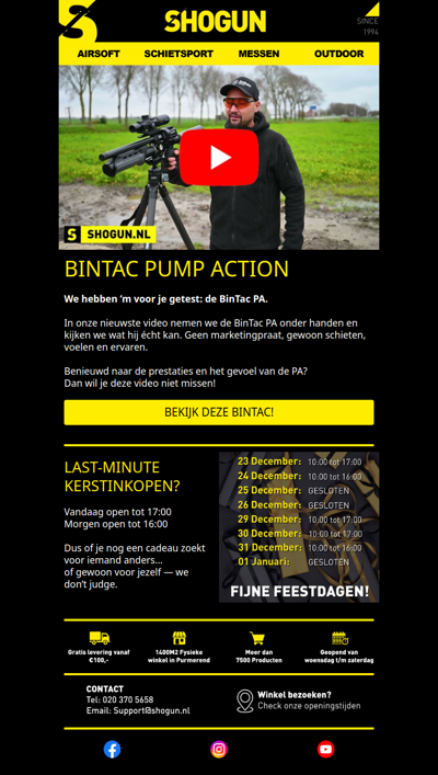 🎥 BinTac PA getest + laatste kans voor kerstinkopen