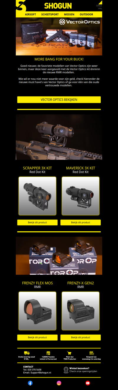 🔭 Vector Optics - ontdek nu de nieuwste modellen!