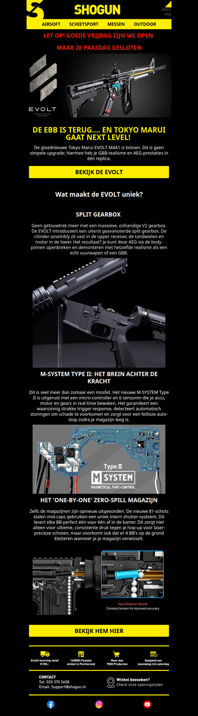 ⚡ DE EBB REVOLUTIE IS HIER: Tokyo Marui EVOLT M4A1