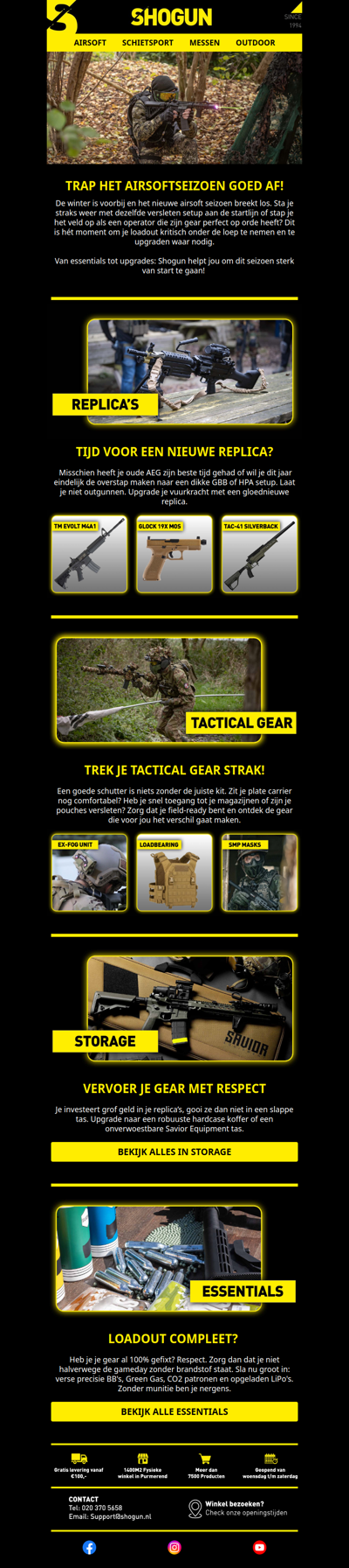 Ben je klaar voor het nieuwe airsoftseizoen?