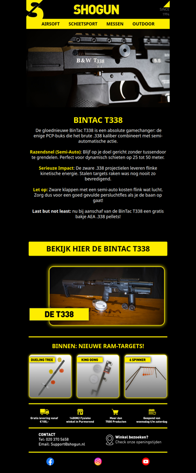 Hij is er: de eerste PCP-buks met .338 kaliber!