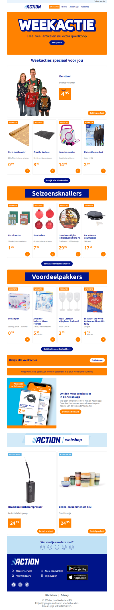 Onze Weekactie vanaf woensdag 4 december