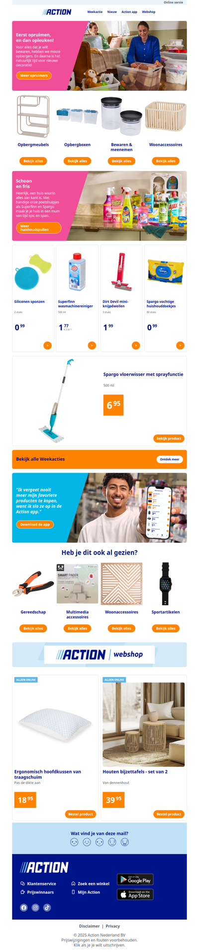 Opgeruimd staat netjes! Alles voor een fris huis