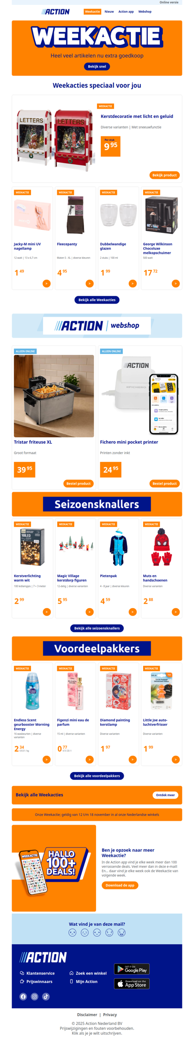 Onze Weekactie vanaf woensdag 12 november