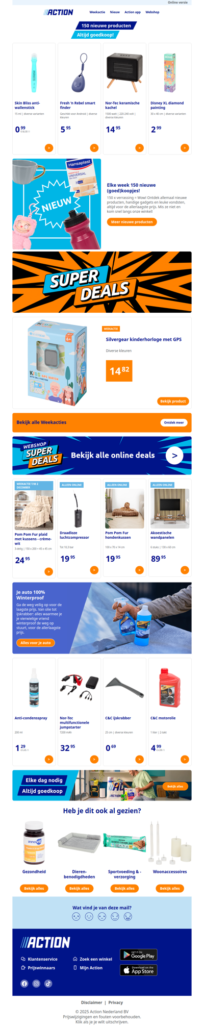 Elke week 150 verrassingen voor de laagste prijs