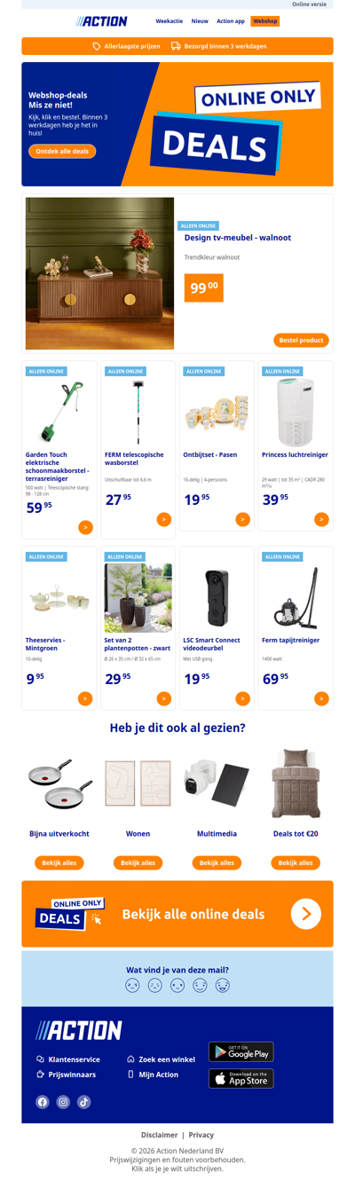 Nieuw in de Action webshop!