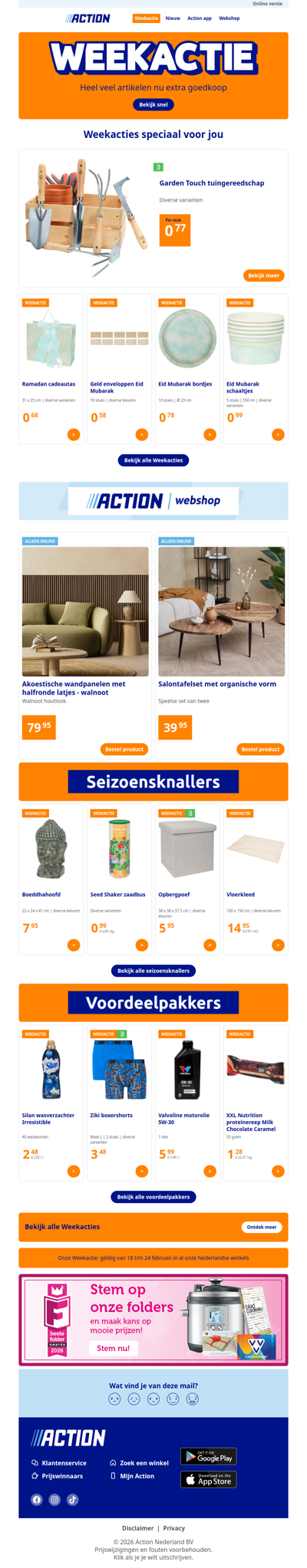 Onze Weekactie vanaf woensdag 18 februari