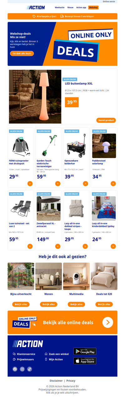 Nieuw in de Action webshop!