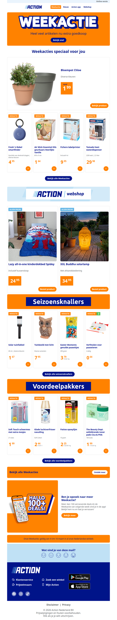 Onze Weekactie vanaf woensdag 4 maart