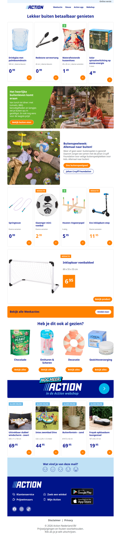 Lekker buiten genieten voor de allerlaagste prijs