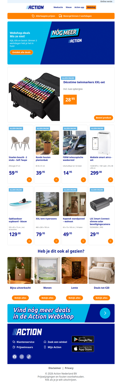 Nieuw in de Action webshop!