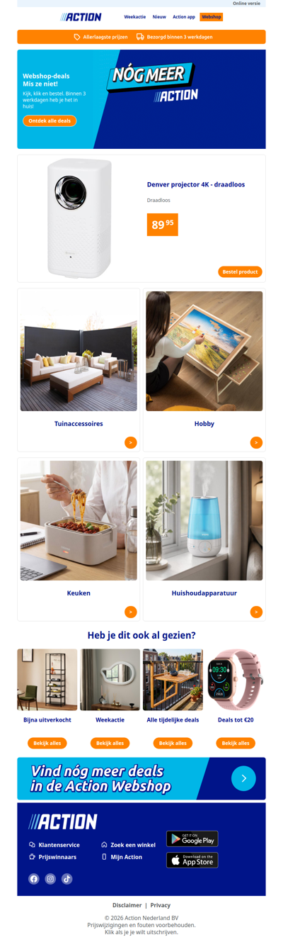 Nieuw in de Action webshop!
