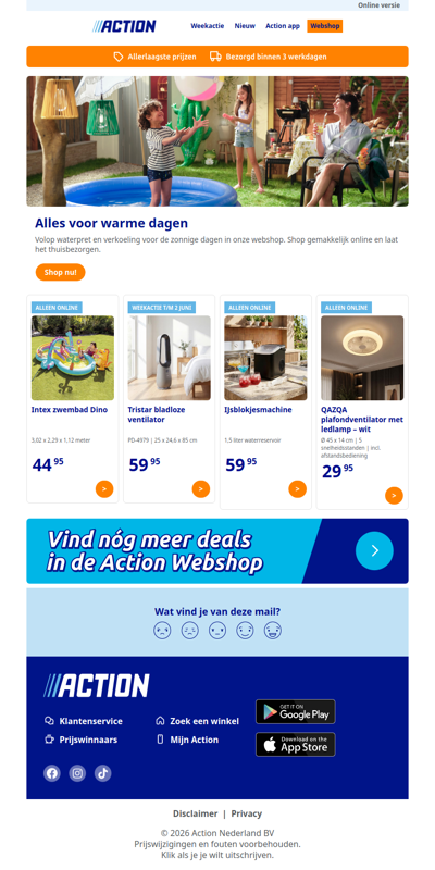 Ontdek meer zonnige webshopdeals