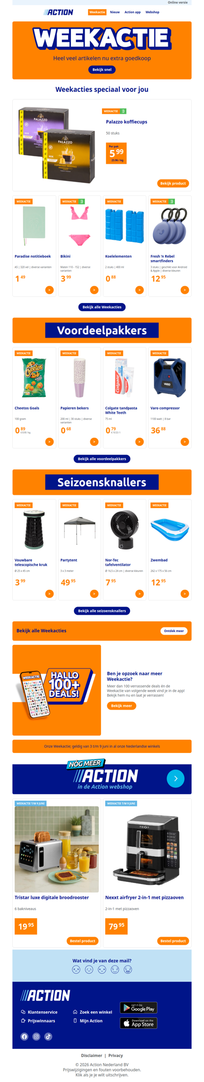 Onze Weekactie vanaf woensdag 3 juni