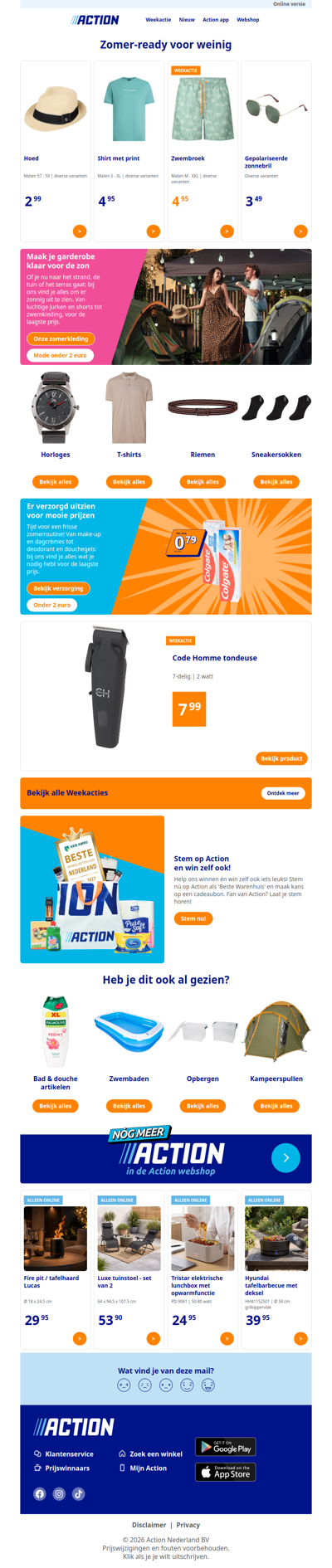 Zomerfashion & verzorging voor de laagste prijs