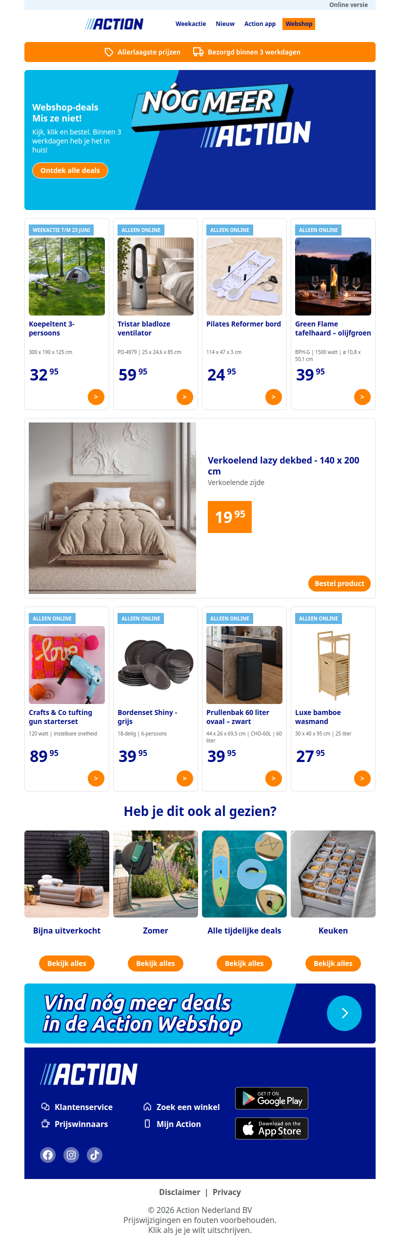 Nieuw in de Action webshop!