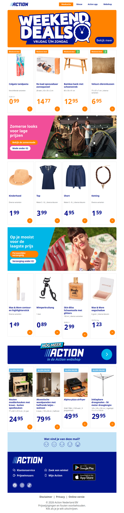 Nieuwe Weekend Deals: alléén dit weekend extra laaggeprijsd