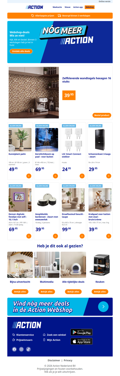 Nieuw in de Action webshop!