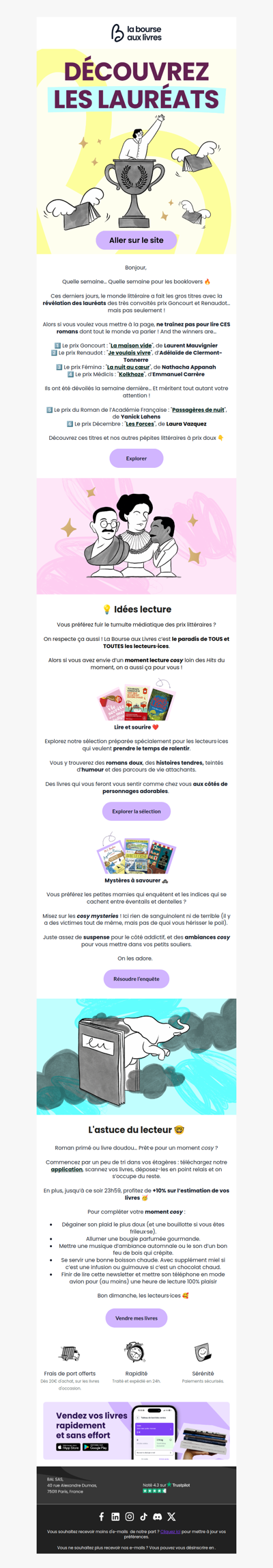 Les livres du moment 🏆