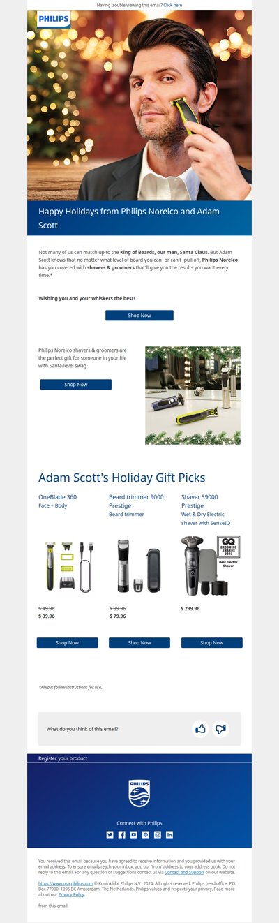 A Holiday Gift Tip from Adam Scott