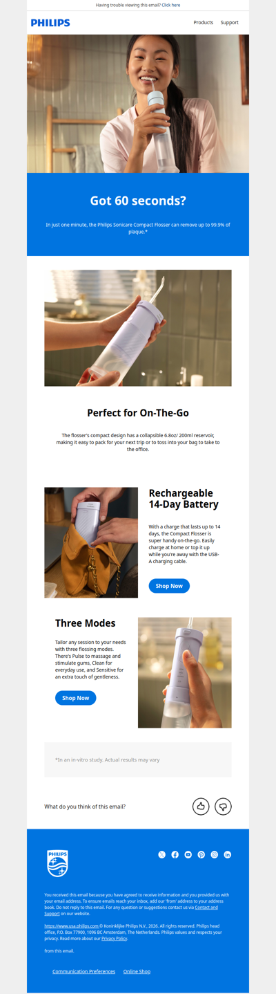 You need to floss more...