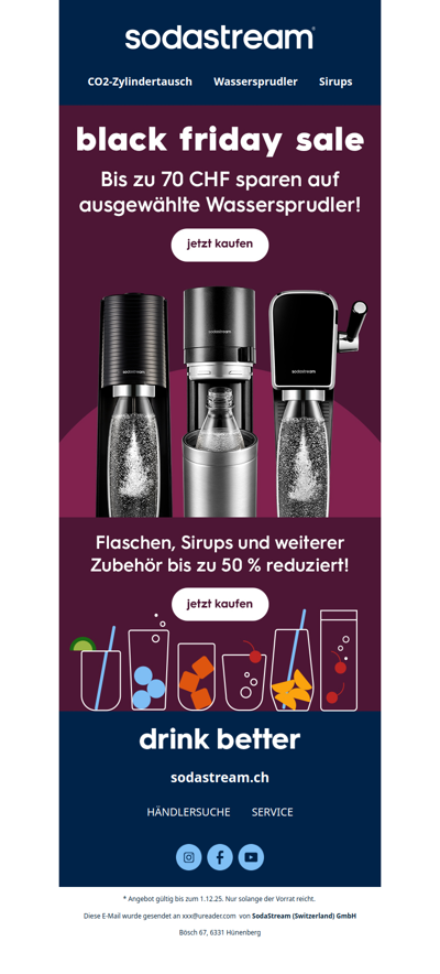 Black Friday Sale startet jetzt 🖤