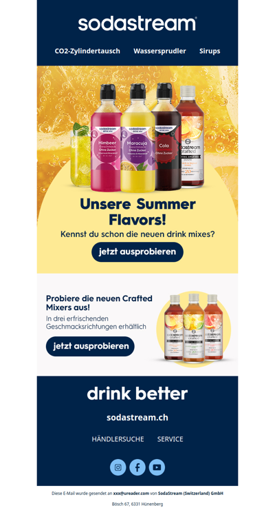 Die neuen Drink Mixes sind da!!