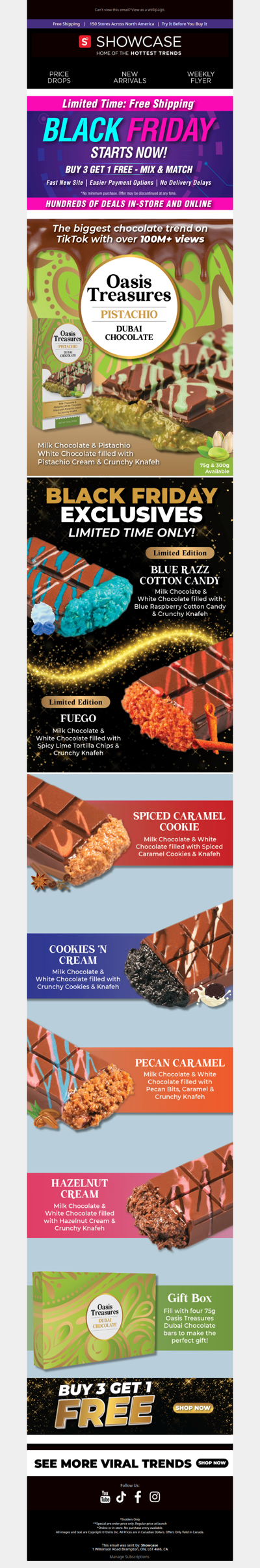 Black Friday Exclusive: New Dubai Chocolate Flavors