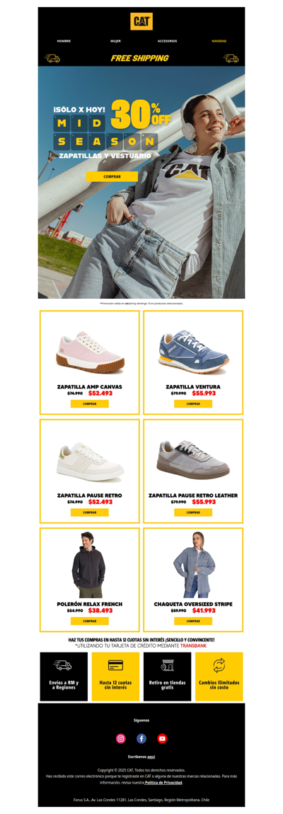 ¡Sólo x hoy!⚡30% OFF Zapatillas y vestuario