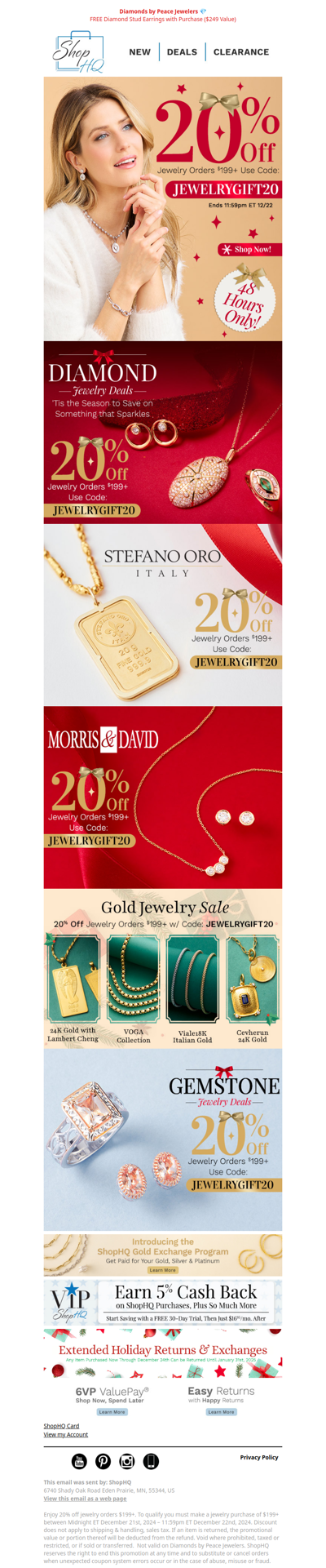 Limited-Time Jewelry Coupon! Extra 20% OFF!