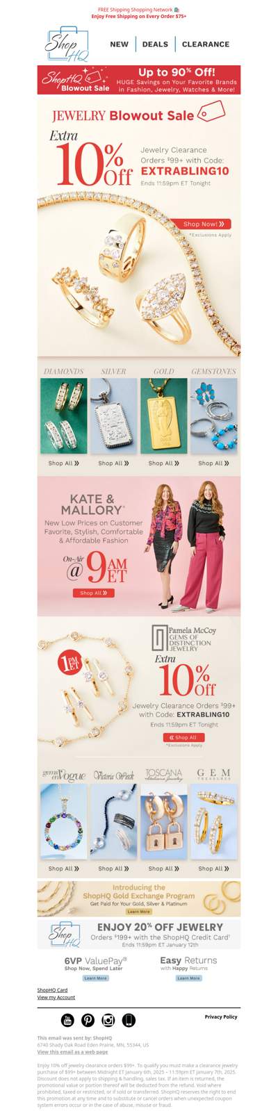 Jewelry Blowout Sale + Limited Time COUPON Inside!