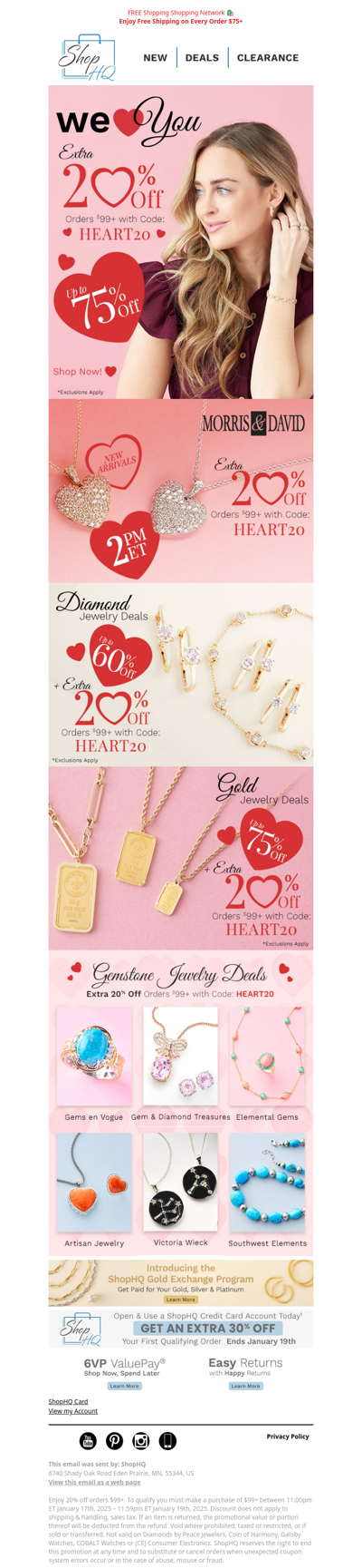 We ❤️ You! Top Jewelry Savings + COUPON Inside!