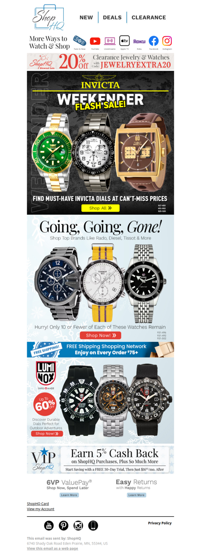 Invicta Flash Sale! Don’t Miss Limited Time Deals