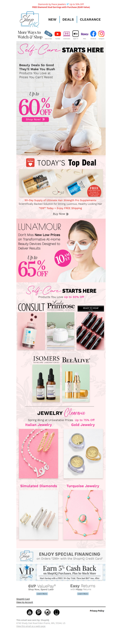 Self-Care Starts Here with Beauty Up to 60% OFF!