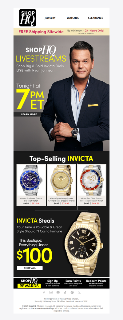 📺 Livestream Alert: Big & Bold Invicta Dials!