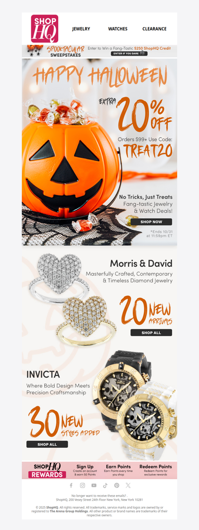 Happy Halloween 🎃 COUPON + NEW From Morris & David!