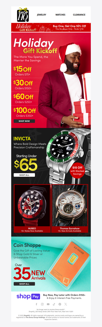 Stack Your Watch Savings - Up to $100 Off! 🎁