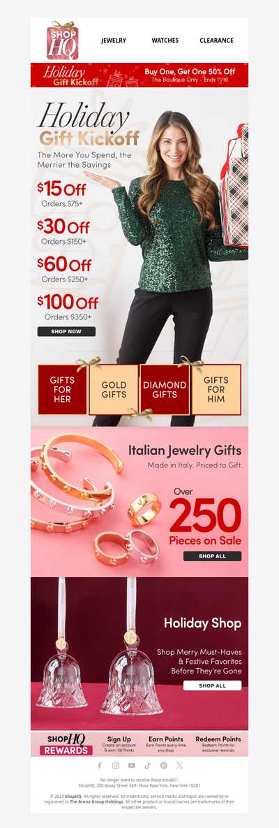 Don't Wait - Holiday Gift Kickoff Savings End Tonight! 🎁