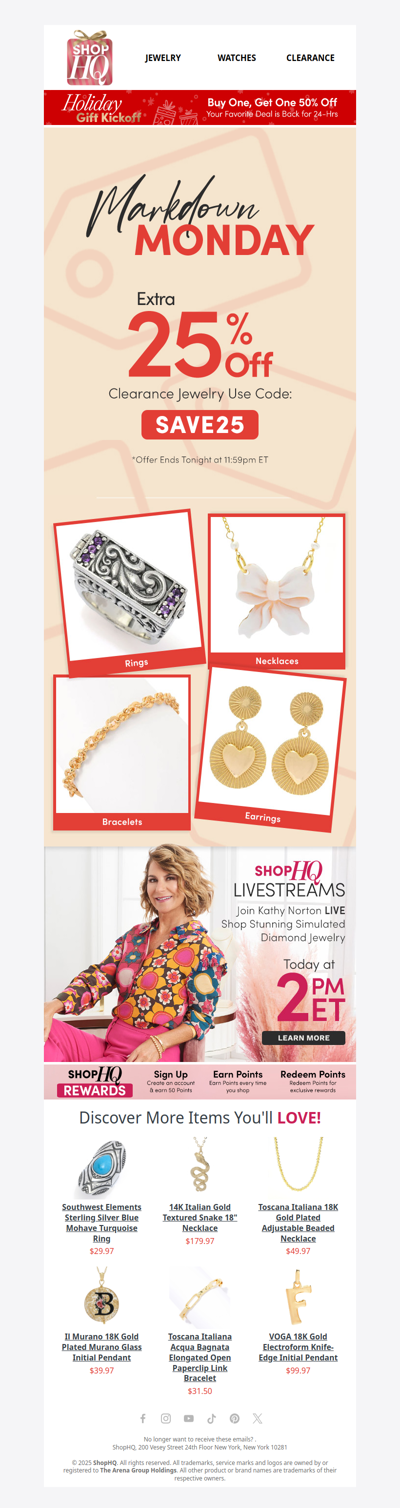 💥 Start Your Week with Extra 25% Off Clearance!