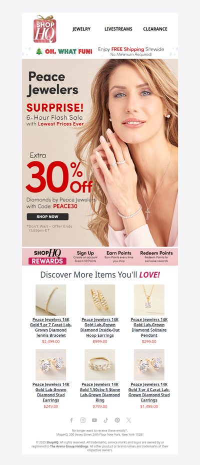 💎 Flash Sale! Extra 30% OFF Diamonds by Peace Jewelers!