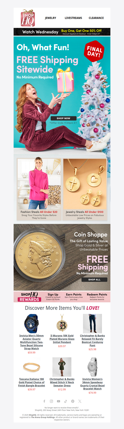 🚚 Final Day: FREE Shipping Sitewide - No Minimum!