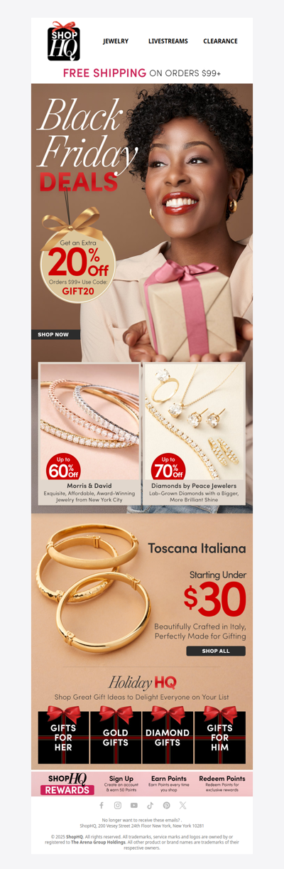 Extra 20% OFF Early Black Friday Savings!