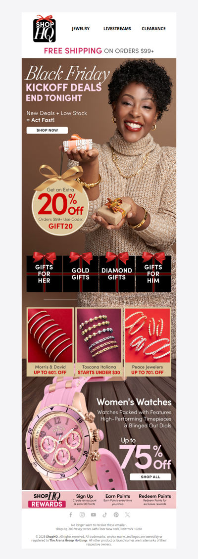 Final Day! Black Friday Kickoff 🎁 Extra 20% OFF!